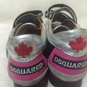 Dsquared2 leather sneakers with velcro size 38 women